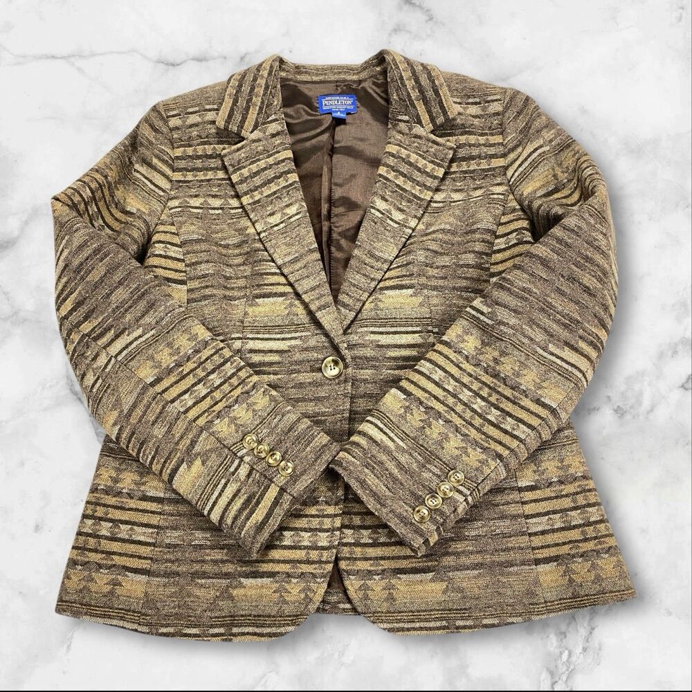 Pendleton Wool Western Ranch Blazer Jacket Women’… - image 14